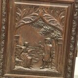 Carved and openwork wardrobe door