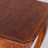 Restored Small Biedermeier Side Table, Walnut, Spruce, Maple, Austria, 1820s