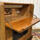 Chinese bar in richly carved teak, work from the 1980s.