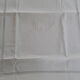 Antique sheets in white linen thread and 2 monogram pillowcases