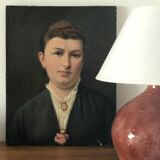 Vintage ceramic lamp foot