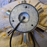 Ceiling lamp, wall lamp, chandelier sun, star, Italy vintage 1960