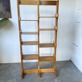 Bookcase on solid beech legs from the 80s