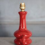Glazed terracotta lamp, vintage lamp, table lamp, bedside lamp,