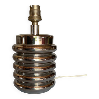 Bibendum chrome ceramic lamp 1970
