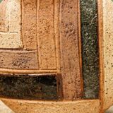 Terracotta lenticular lamp base