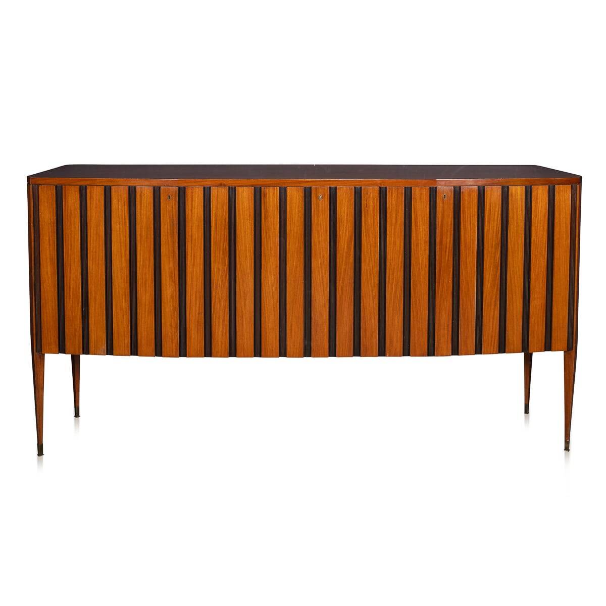MID 20thC ITALIAN STRIPED WOODEN BUFFET BY PAOLO BUFFA c.1950