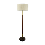 Scandinavian teak and brass floor lamp 60s