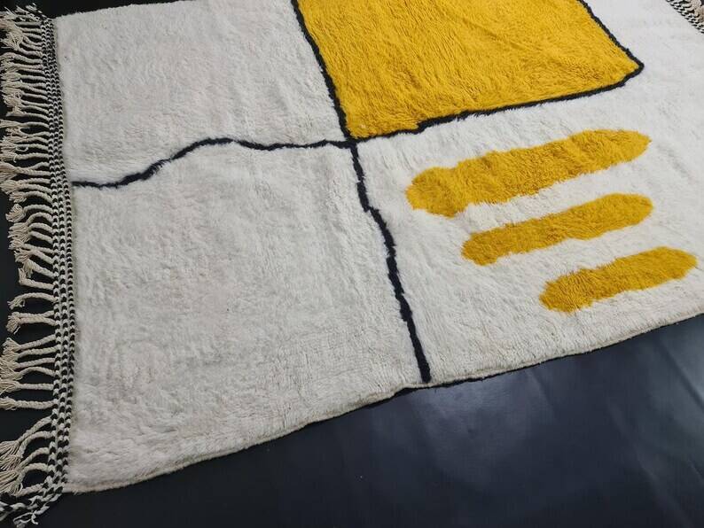 Moroccan yellow carpet 240/160cm