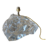 Art Deco lamp in crystal block, in the style of Jean-Michel Frank, 1930.