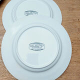 5 assiettes plates Badon