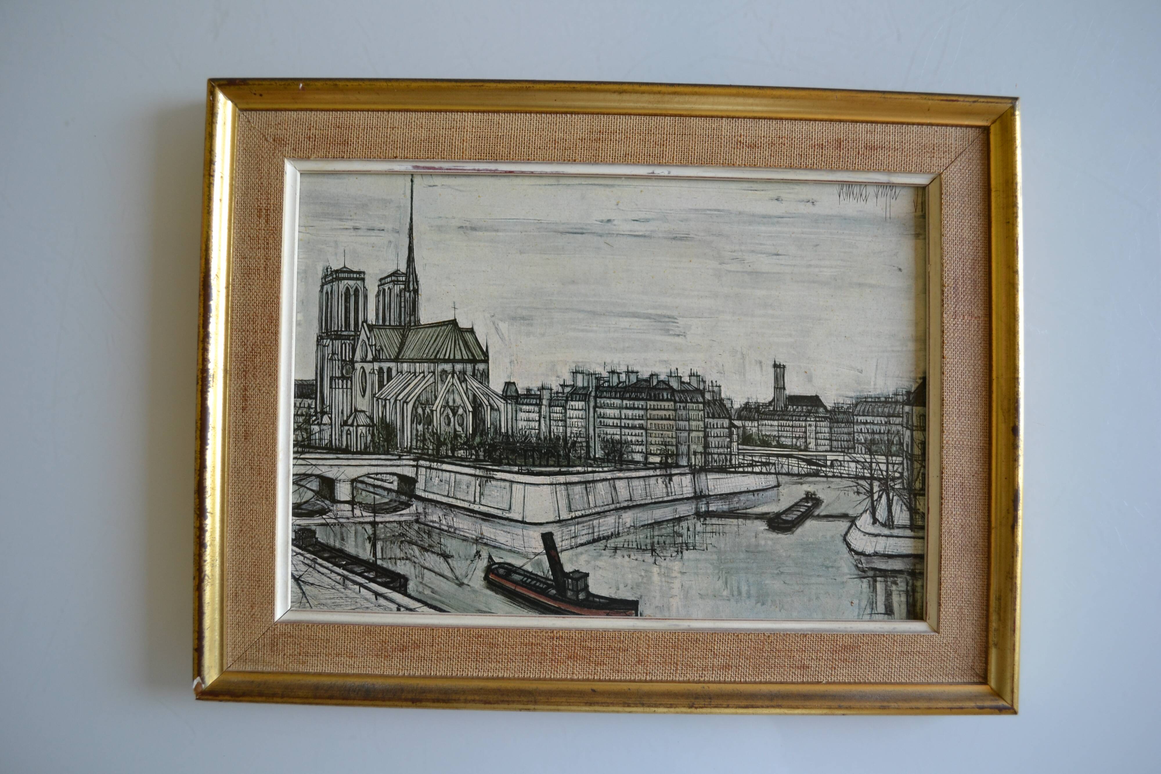Notre Dame de Paris by Bernard Buffet 1957 framed art print