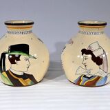 Pair of Earthenware Vases, Henriot Quimper – Mid 20th Century