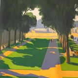 Poster rene aubert versailles stay ideal state railway art deco