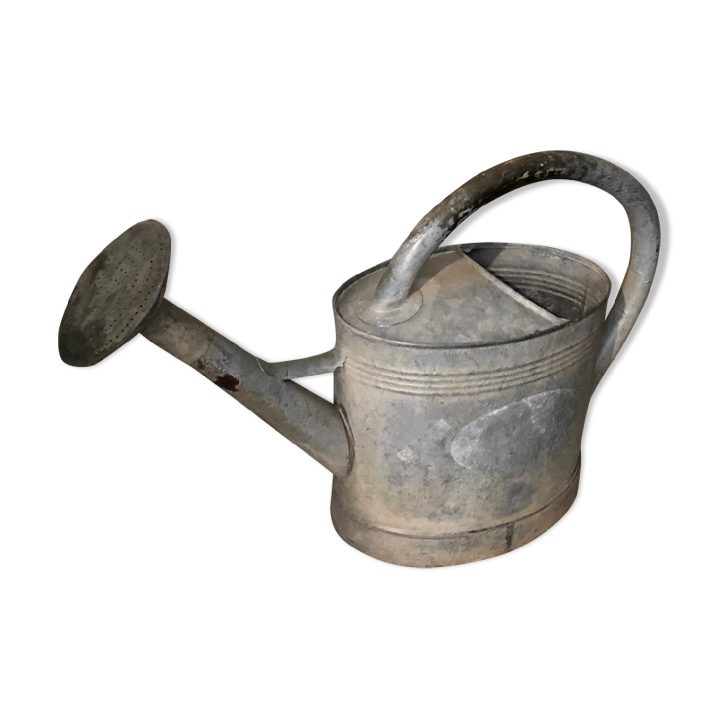 Old zinc watering can