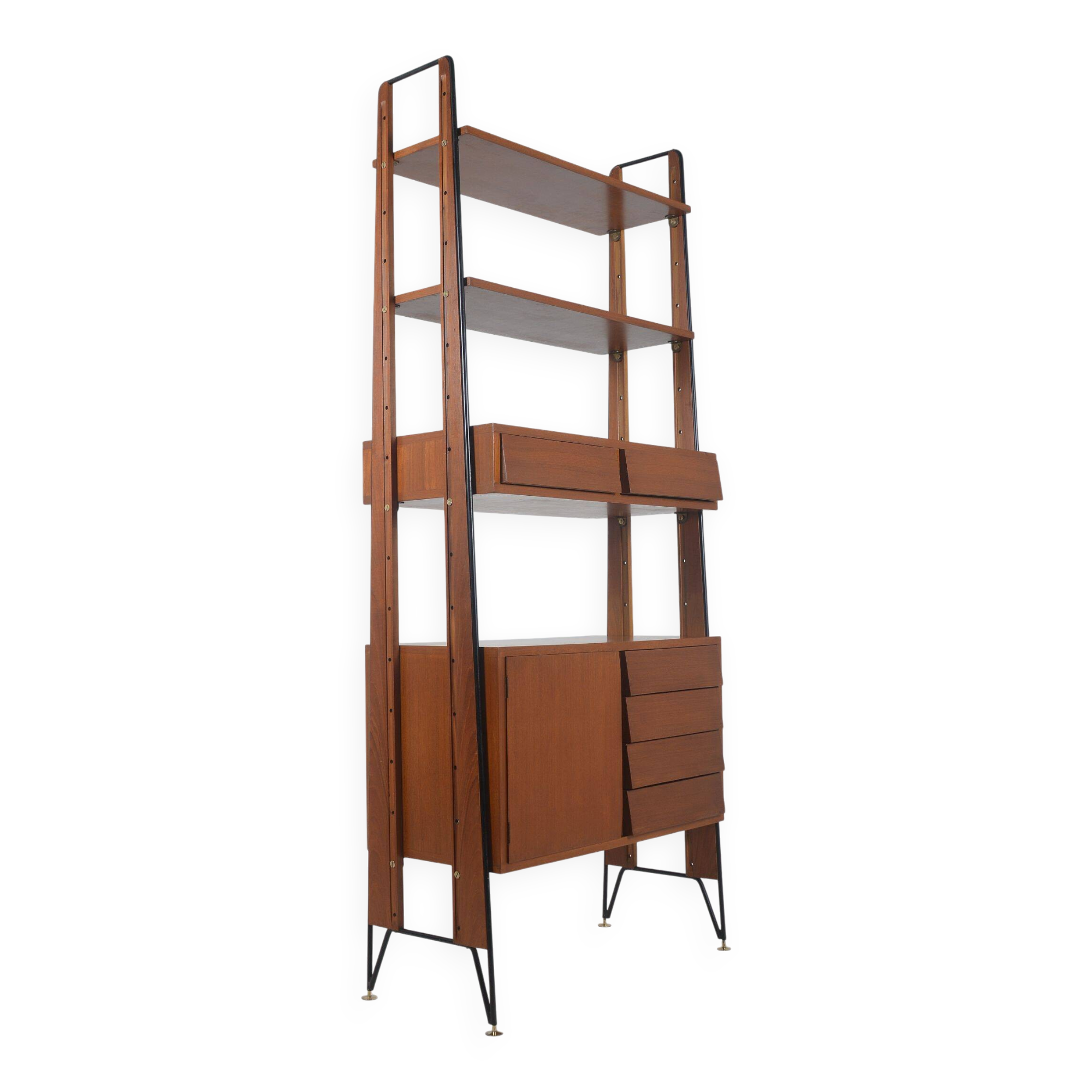 Italian freestanding wall rack by ISA Bergamo, 1950s