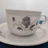 Lot tasses thé ou café seltmann weiden bavaria chardons anciennes