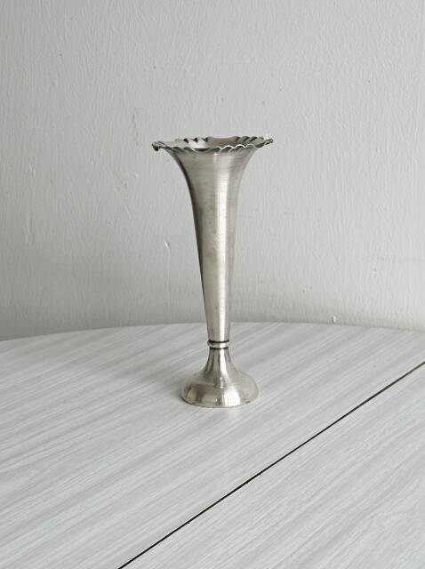 Small metal bud vase