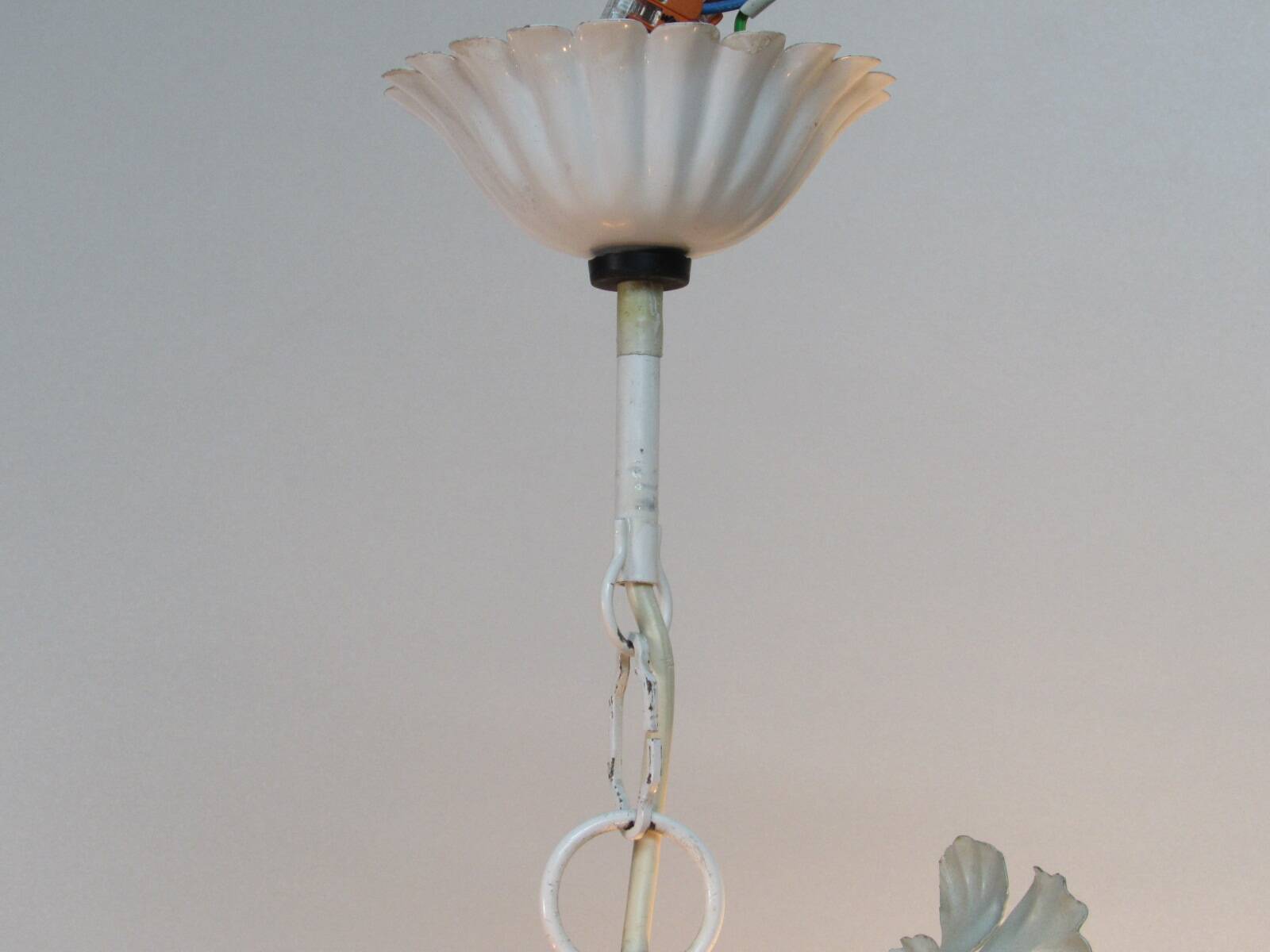 Metal chandelier. Antique. 5 arms.