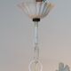 Metal chandelier. Antique. 5 arms.
