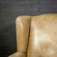 Vintage wingchair Dutch Sheepskin (cuir de mouton)