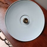 Green saucer pendant light