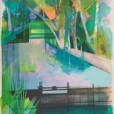 Camille Hilaire: The Lock, original signed lithograph