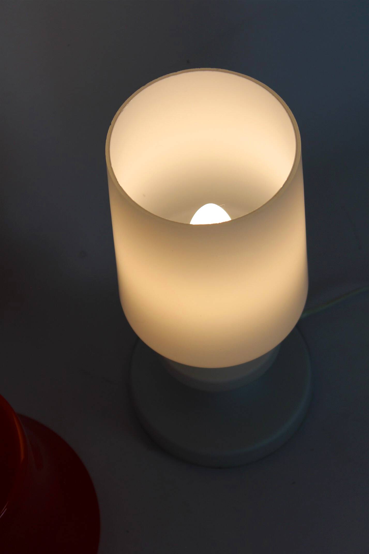 Vintage Glass Table Lamp from Lighting Glass, 1970s