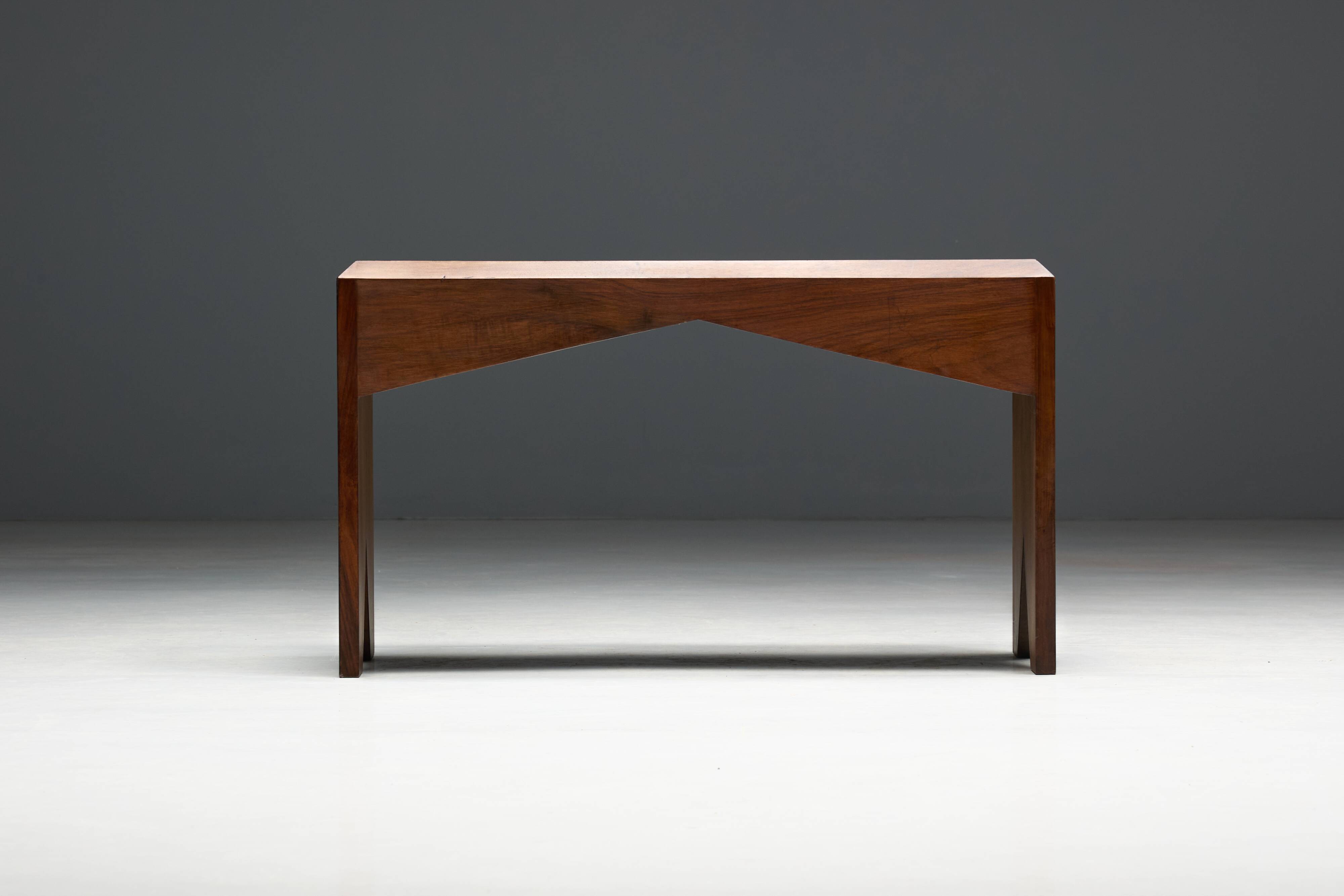 Mid-Century Walnut Bench, France, Late 20th Century