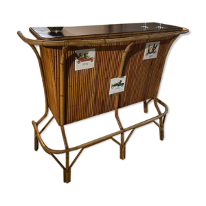 bar rotin années 60-70
