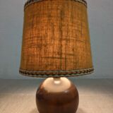 Vintage wooden bedside lamp