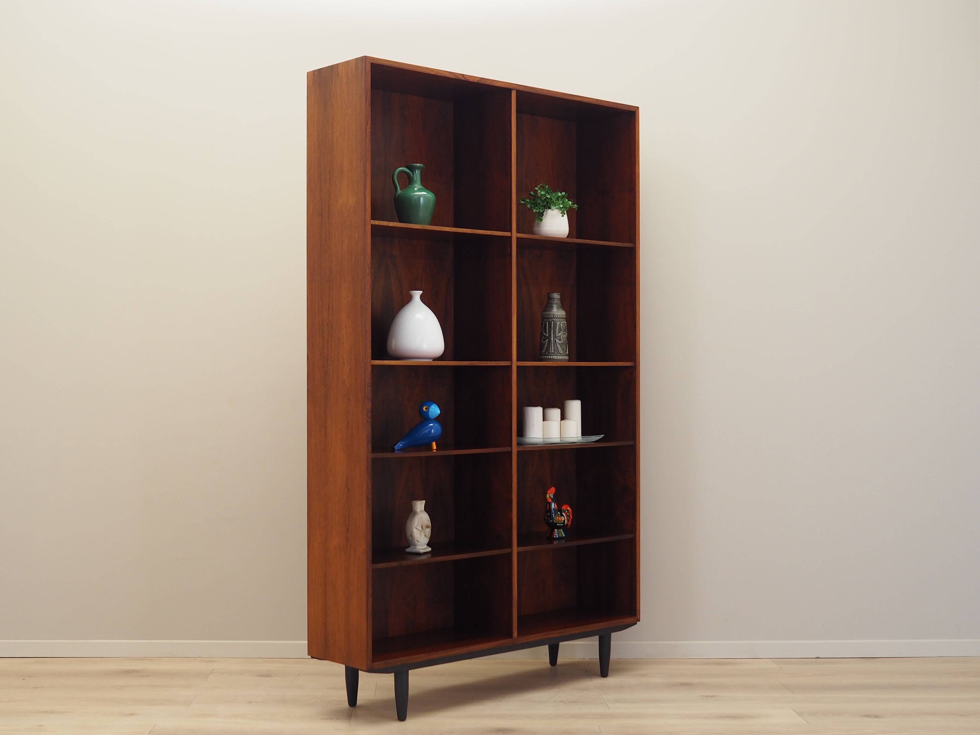 Rosewood bookcase, Danish design, 1970s, manufactured by Omann Jun