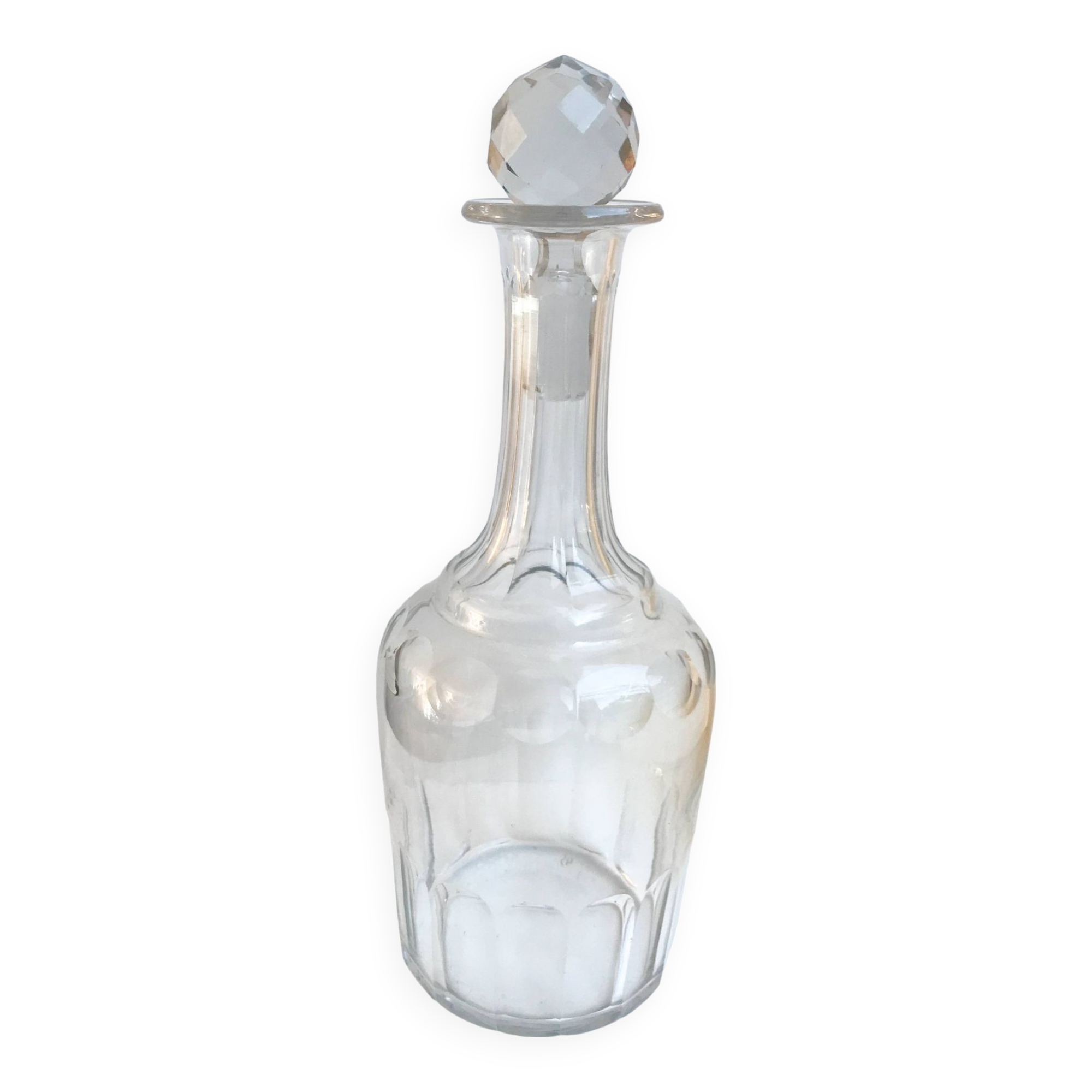 Large crystal wine carafe early 20th century