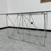 Dining table with folding base by Max Sauze Studio, France, 1970s