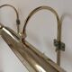 Pair of vintage adjustable wall lights, brass, France 1970