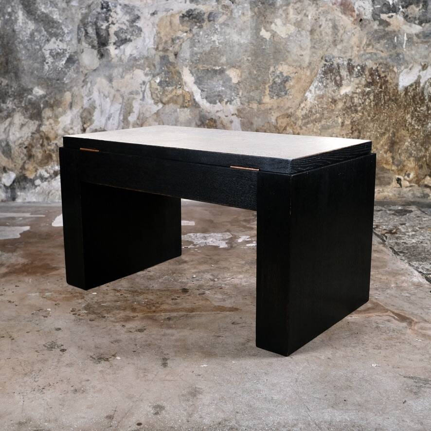 Table basse style Art Deco avec cave à cigares, France, 1960s