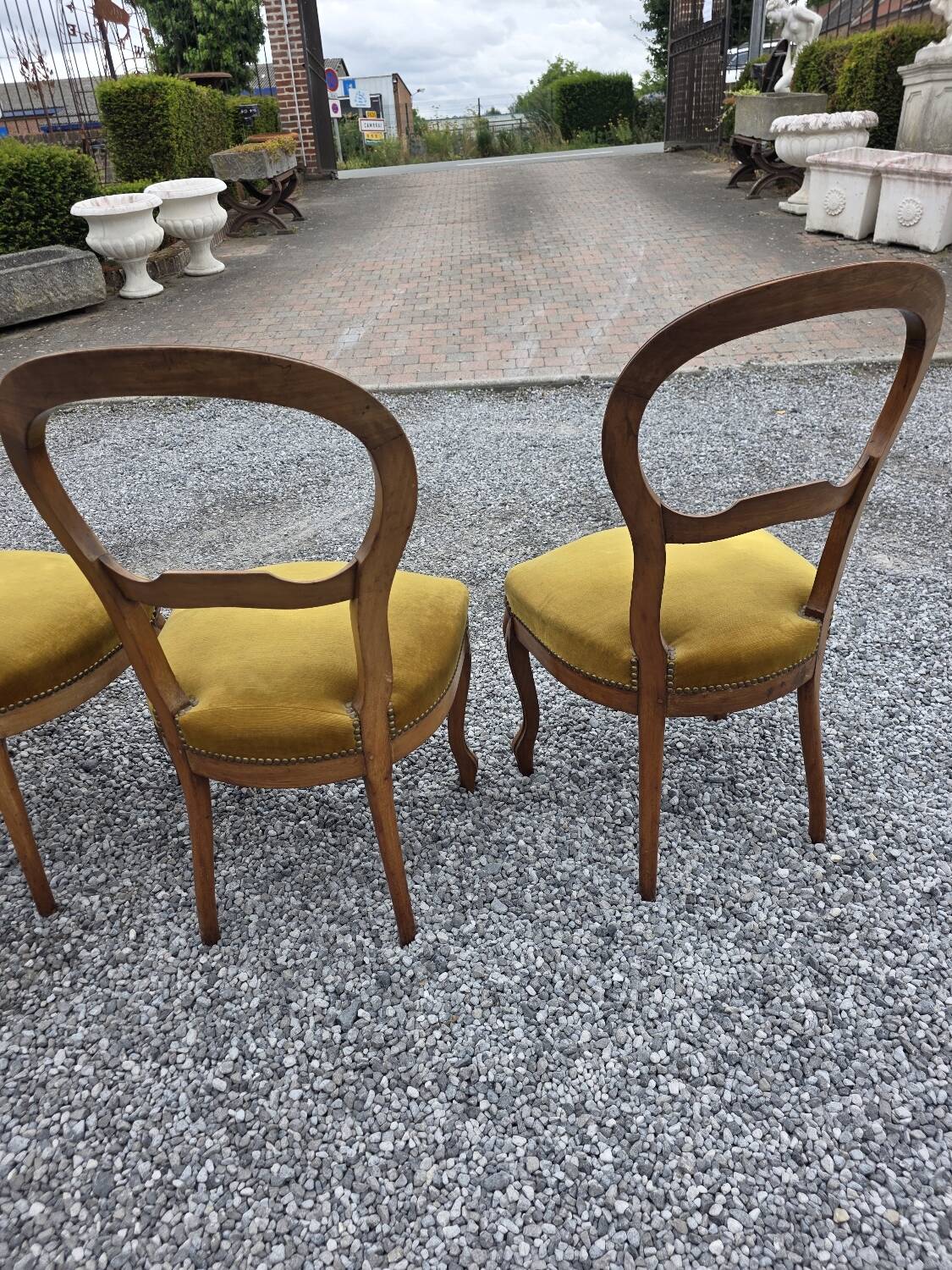 4 chaises style Louis Philippe en noyer