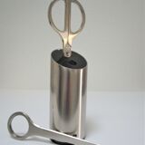 Stainless steel office set by Lerche Germany design 70s