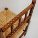 Classic vintage bobbin corner armchair