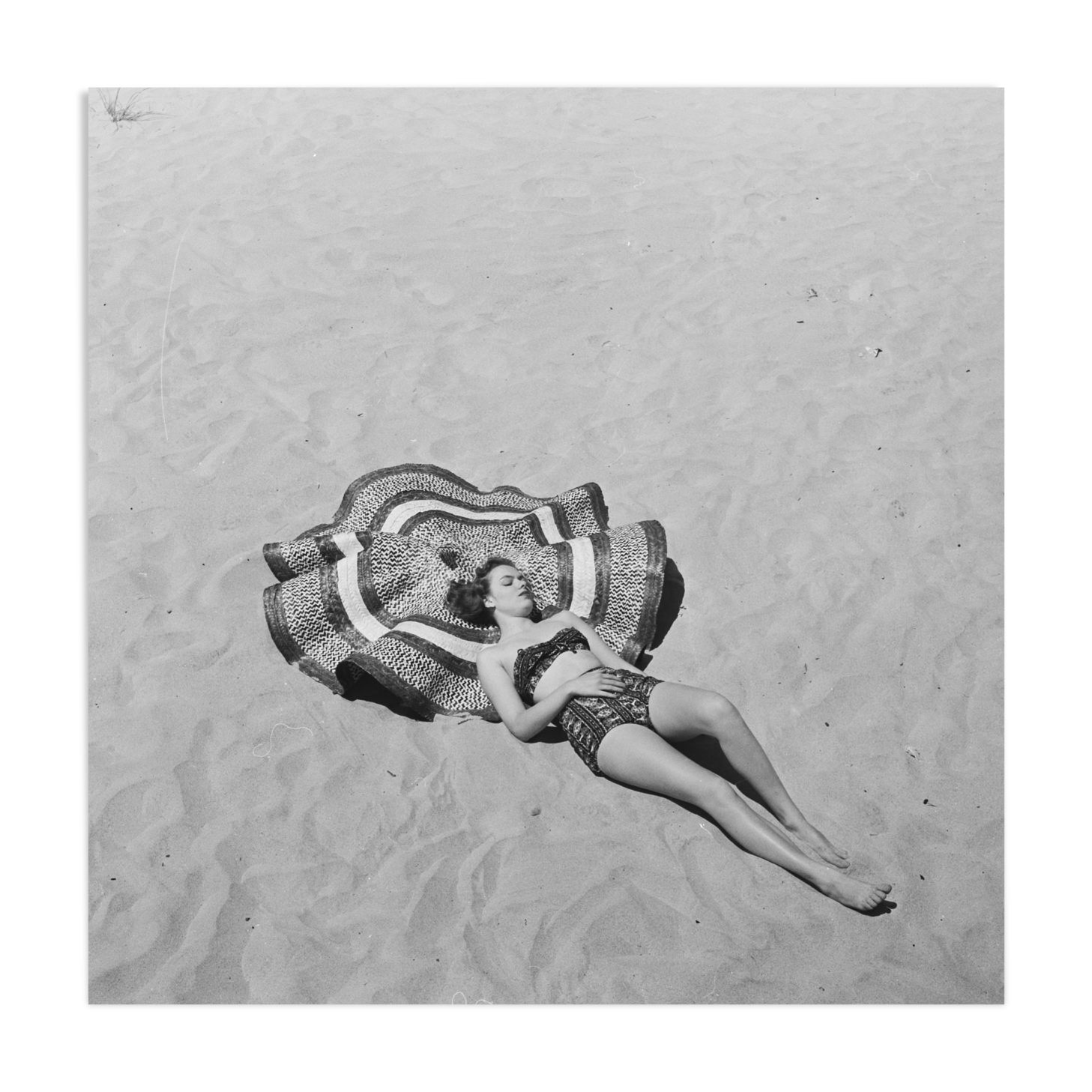 Photo Pin UP year 60 beautiful print on barium paper 300g 40X40cm