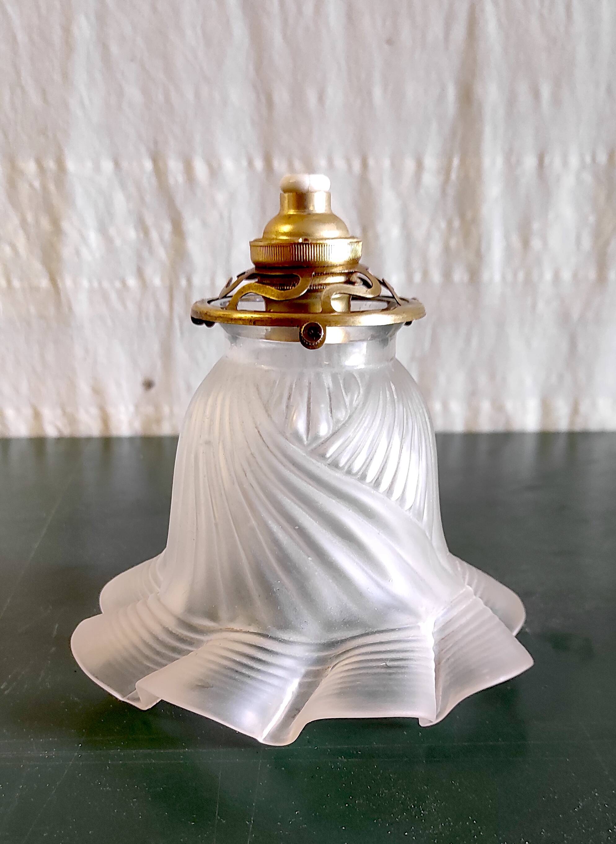 Art Deco style crystal tulip - mid-20th century