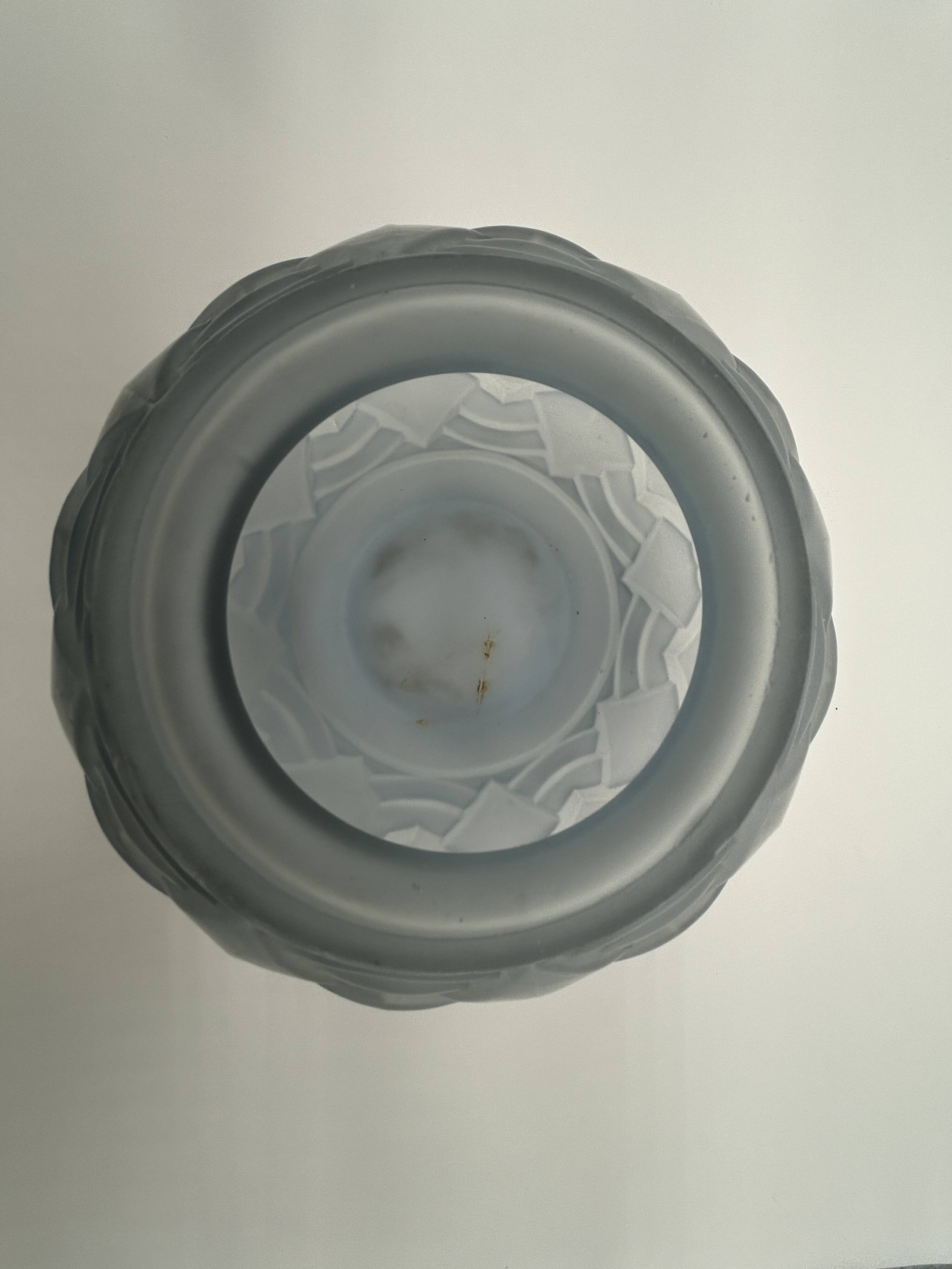 ART DECO period glass ball vase