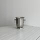 Small shiny stainless steel ice bucket