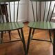 Paire de chaises vertes