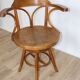 Gemla wooden swivel chair 1950 sweden