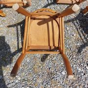 6 bistro chairs, light colour