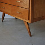 Chest of drawers vintage feet compass 1970