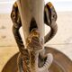 Rare and exquisite bronze floor lamp with intertwined snakes, early 1900s.