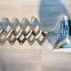 Chrome accordion lamp Ikea V9604 vintage 1980