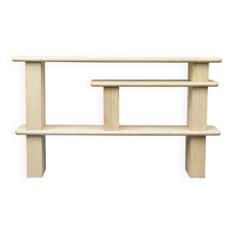 Modular Travertine Shelving System, 1980s